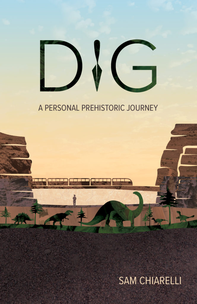 dig: a prehistoric journey cover train dinosaurs